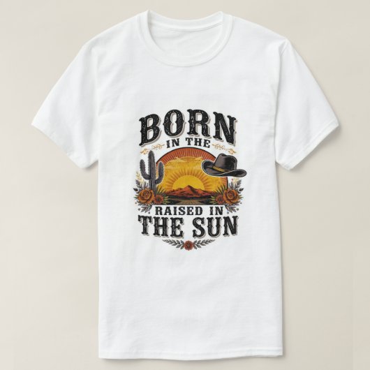 ウエスタンサンセットブーンインザサンTシャツ Tシャツ (デザイン正面)