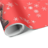 ウエスタンサンタオンホースラッピング紙 ラッピングペーパー (ロールコーナー)