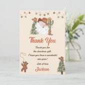 ウエスタンサンタクリスマスパーティーサンキューカード 招待状 (スタンド正面)