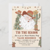 ウエスタンサンタチスザシーズンクリスマスパーティー 招待状 (正面)