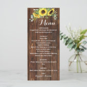 ウエスタンサンフラワーズグリーン結婚リーブライダルシャワー メニュー (スタンド正面)