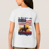 ウエスタンシャツのメンズ、メンズウエスタンシャツ、メンズ・ウエ トライブレンドＴシャツ (裏面)