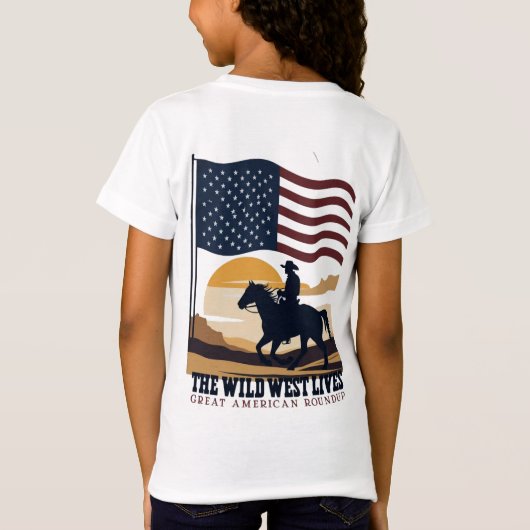 ウエスタンシャツのメンズ、メンズウエスタンシャツ、メンズ・ウエ Tシャツ (裏面)