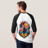 ウエスタンシャツのメンズ、メンズウエスタンシャツ、メンズ・ウエ Tシャツ (裏面フル)