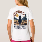 ウエスタンシャツのメンズ、メンズウエスタンシャツ、メンズ・ウエ Tシャツ (裏面)