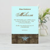 ウエスタンスイート16招待状ブルースターブラウン 招待状 (スタンド正面)