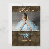 ウエスタンスイート16招待状ブルースターブラウン 招待状 (裏面)