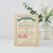 ウエスタンスタイルはがき招待状 インビテーションポストカード (スタンド正面)