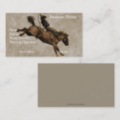 ウエスタンスタイルウエスタンスタイルバッキングブロンコカウボーイ 名刺 (正面/裏面)