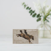 ウエスタンスタイルウエスタンスタイルバッキングブロンコカウボーイ 名刺 (スタンド正面)