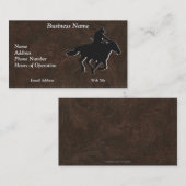 ウエスタンスタイルギャロピンホース&カウボーイ 名刺 (正面/裏面)