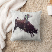 ウエスタンスタイルブルライダーロデオカウボーイ クッション (ブランケット)