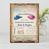 ウエスタンスタイルベビーリビールシャワー招待状 招待状 (スタンド正面)