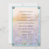 ウエスタンスタイル女性のカーボーイ写真卒業招待状 サンキューカード (裏面)