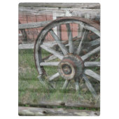 ウエスタンスタイル素朴ワゴンホイールのクリップボード クリップボード (裏面)