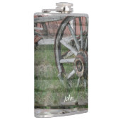ウエスタンスタイル素朴ワゴンホイールドリンクフラスコ フラスク (右)