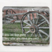 ウエスタンスタイル素朴ワゴンホイールマウスパッド マウスパッド (正面)