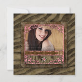 ウエスタンスターフォトカードコーラルグラードゼブラスエード2 招待状 (裏面)