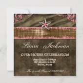 ウエスタンスターフォトカードコーラルグラードゼブラスエード2 招待状 (正面)