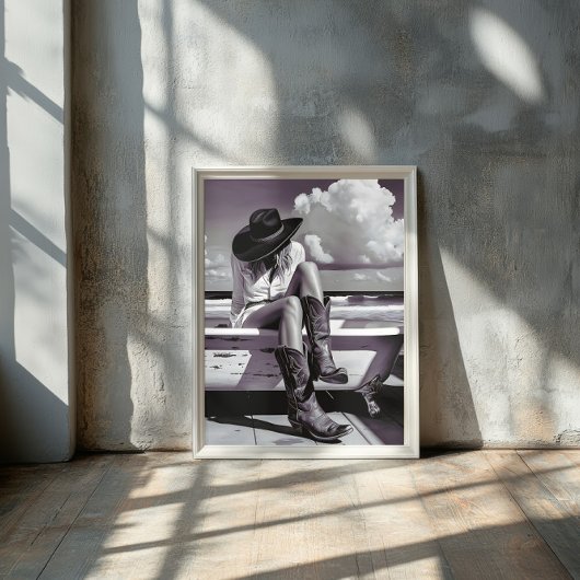 ウエスタンソウル – 女性のカーボーイポスタープリント ポスター