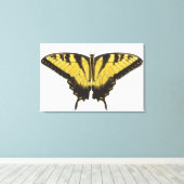 ウエスタンタイガーアゲハチョウバタフライ キャンバスプリント (インサイチュ (ウッドフロア))