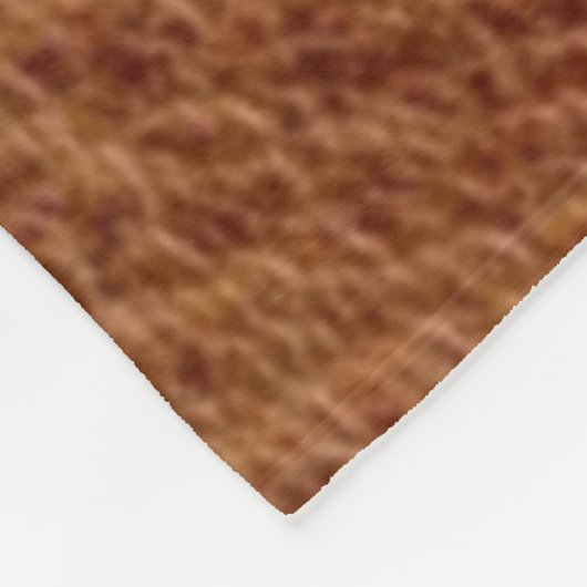 ウエスタンターコイズグリッターフローリッシュレザーヒョウ フリースブランケット (角)