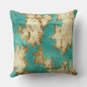 ウエスタンターコイズブラウンクリームコウィド クッション (裏面)