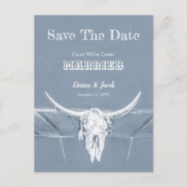 ウエスタンダスティブルーホワイト素朴動揺してヴィンテージ ポストカード