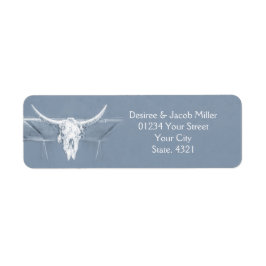 ウエスタンダスティブルーホワイト素朴動揺してヴィンテージ ラベル