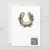 ウエスタンチックなクリスマスパーティーの招待状 招待状 (裏面)