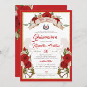 ウエスタンチャロキャンディレッドキンセ素朴ーニェラ 招待状 (正面/裏面)