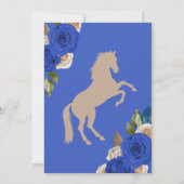 ウエスタンチャロブルーバラフローラウズウズキンセアニェラ 招待状 (裏面)