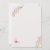 ウエスタンツチュキュートフローラガール誕生日 招待状 (裏面)