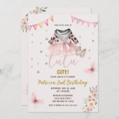 ウエスタンツチュキュートフローラガール誕生日 招待状 (正面/裏面)