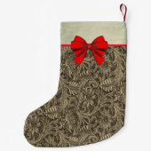 ウエスタンツフェイクールレザープリント スモールクリスマスストッキング (裏面)