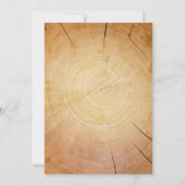 ウエスタンツリーリングや輪結婚式招待状 招待状 (裏面)