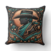 ウエスタンツーリドレザープリントカウボーイ