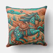 ウエスタンツーリドレザープリントサウスウエストホース クッション (裏面)