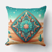 ウエスタンツーリドレザープリント南西スタイル クッション (正面)