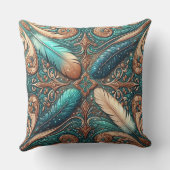 ウエスタンツーリドレザープリント南西スタイル クッション (裏面)