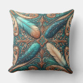 ウエスタンツーリドレザープリント南西スタイル クッション (正面)