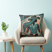 ウエスタンツーリドレザープリント女性のカーボーイ クッション (椅子)