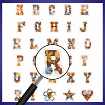 ウエスタンテーマフローラモノグラム |アルファベット