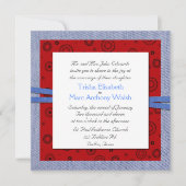 ウエスタンテーマ結婚式招待状 招待状 (正面)