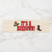 ウエスタンテーマ食品および飲料ラベルセット ペットボトルラベル (シングルラベル)