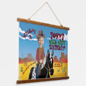 ウエスタンテーマ 吊り下げ型タペストリー (傾斜あり)