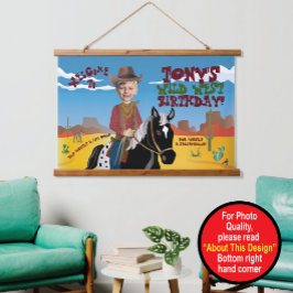 ウエスタンテーマ 吊り下げ型タペストリー