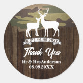 ウエスタンディアザ狩りオーバー結婚式の引き出物 ラウンドシール (正面)