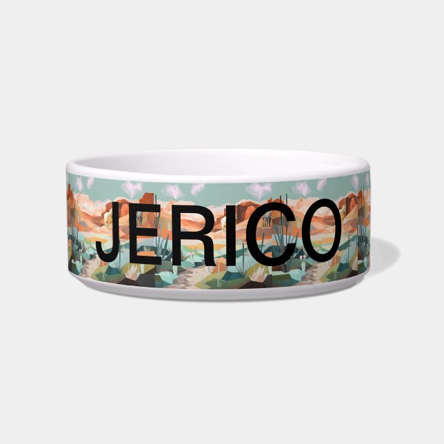 ウエスタンデザインペットフード丼 ボウル (正面)