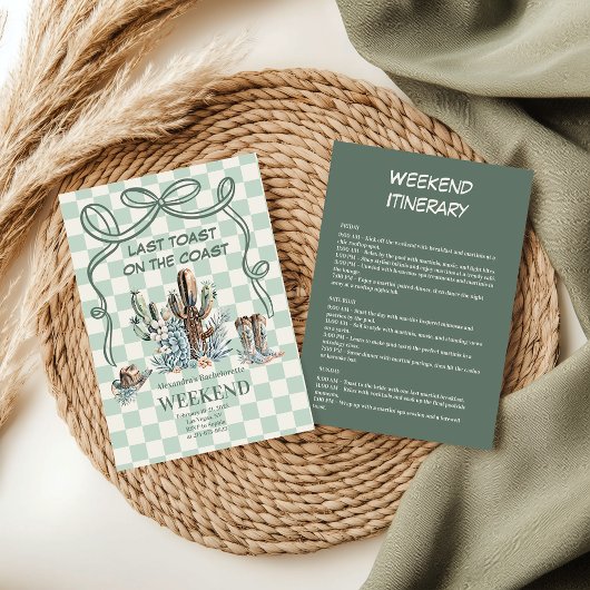 ウエスタンデザートバチェロレッテ 招待状